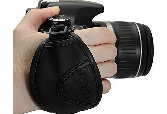 Vktech FOTGA Leather Digital Camera Wrist Strap Hand Grip for Canon Sony Olympus