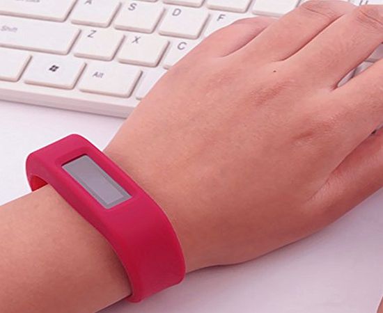 Vktech Wireless Sport Sleep Wristband Smart Bracelet Fitness Tracker for Android (Pink)