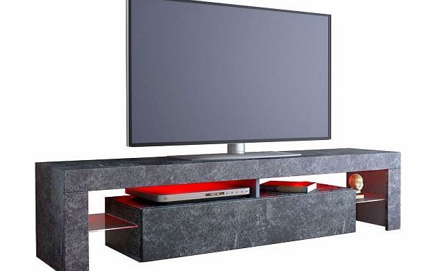Vladon TV cabinet Lima Rock in Slate Grey
