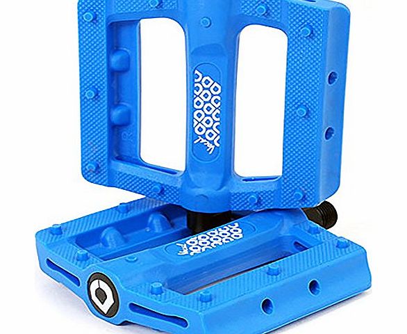 Vocal BMX Slim Nylon BMX Bike Pedals 9/16in Blue
