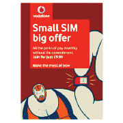 Vodafone 30 day contract SIM