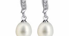 Vogue 0.9cm Gardenia pearl drop earrings