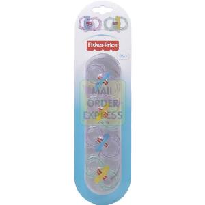 Vogue International Fisher Price 4 x Silicone Infant Soothers Dummies
