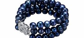 Vogue Viola freshwater pearl and crystal bracelet