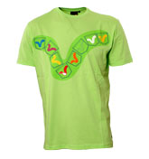 Voi Jeans Apple Green T-Shirt with Printed Design