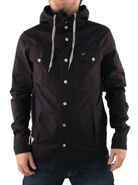 Black Favela Hooded Shirt