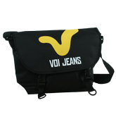Voi Jeans Black Nylon Despatch Bag