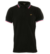 Black Pique Polo Shirt (Dred)