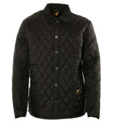 Voi Jeans Black Quilted Jacket (Hunter)
