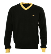 Voi Jeans Black V-Neck Sweater (Baggio)
