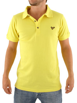 Voi Jeans Bright Yellow Pique Polo Shirt