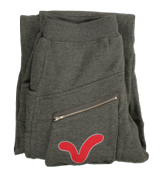 Voi Jeans Charcoal Grey and Red Jogging Bottoms