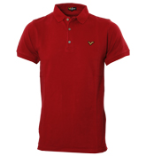 Chili Red Pique Polo Shirt(New Redford)