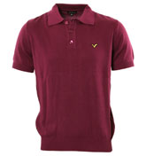 Voi Jeans Damson Knitted Polo Shirt (Leyton)