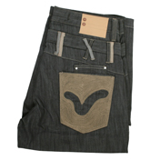 Voi Jeans Dark Denim Button Fly Shorts