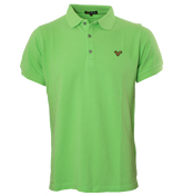 Flourescent Green Pique Polo Shirt(New