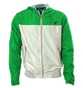 Green and Grey Hooded Jacket