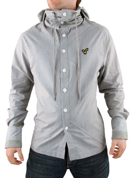 Voi Jeans Grey Alfred Hooded Shirt