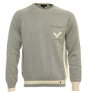 Voi Jeans Grey and Cream Sweater