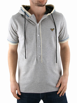 Voi Jeans Grey Oslo Hooded T-Shirt