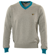 Voi Jeans Grey V-Neck Sweater (Baggio)