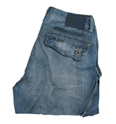 Voi Jeans Mid Blue Denim Shorts (Race)