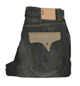 Voi Jeans Mid Denim Button Fly Shorts