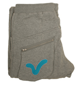 Pale Grey and Aqua Jogging Bottoms
