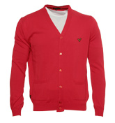 Voi Jeans Red Button Fastening Cardigan