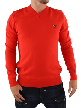 Voi Jeans Red Harrison V Neck Knit