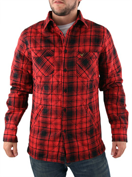 Voi Jeans Red Oak Padded Check Shirt