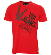 Red T-Shirt with Black Logo