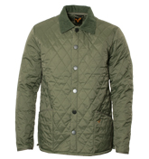 Voi Jeans Sage Green Quilted Nylon Jacket (New