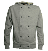 Voi Jeans Sean Grey Double Button Hooded