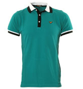 Voi Jeans Teal Pique Polo Shirt (New Justin)