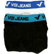 Voi Jeans White and Black Boxer Shorts (2 Pack)