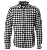 Voi Jeans White and Black Flannel Long Sleeve