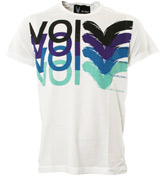 Voi Jeans White T-Shirt with Coloured Logo