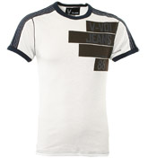Voi Jeans White T-Shirt with Large Logo