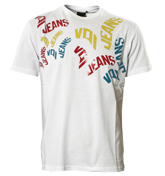 Voi Jeans White T-Shirt with Printed Logo