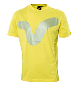 Voi Jeans Yellow T-Shirt with Large Grey Logo
