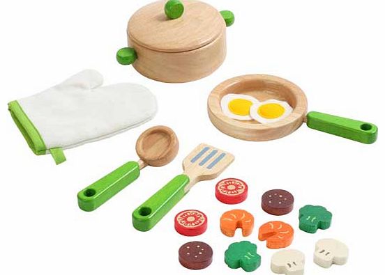 Voila Pretend and Play Wooden Kitchenware Toys