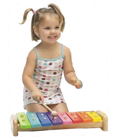 Wooden Xylophone Styled Instrument That Encourages Fun And Teamwork 