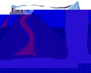 Volcano floor cushion