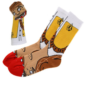 Volcom Bandito Sock Puppet Socks - Gold