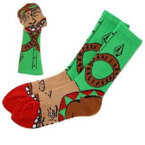 Volcom Bandito Sock Puppet Socks - Green