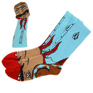 Volcom Bandito Sock Puppet Socks - Light Blue