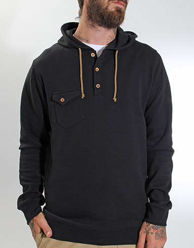 Volcom Black Beard Button hoody