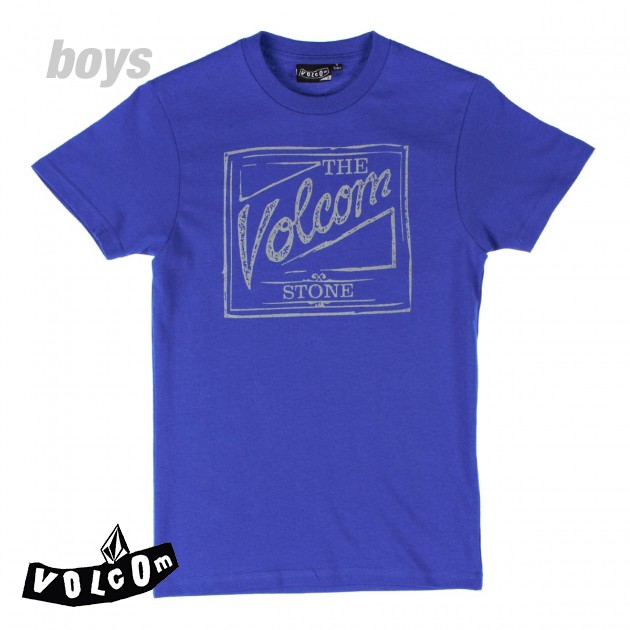 Boys Volcom Coors Script T-Shirt - Electric Blue