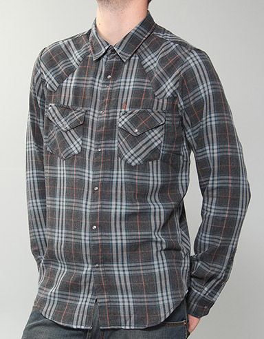Volcom Burn Out Flannel shirt - Black